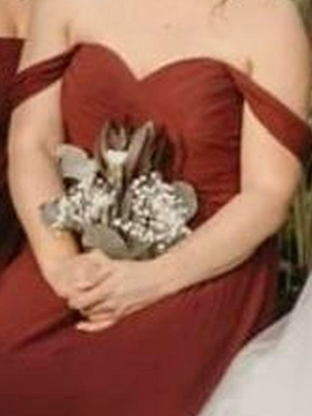 Azazie maroon formal dress